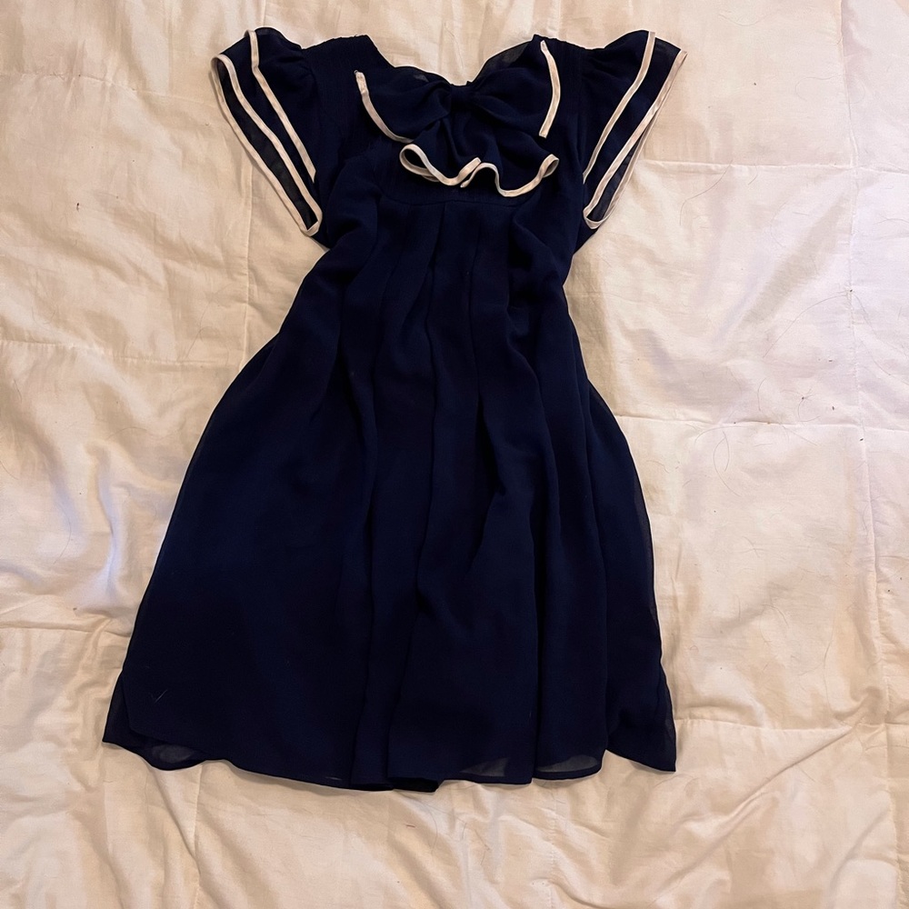 Bow mini dress🎀 sailor